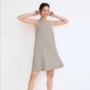 NWT - Madewell Grove A-Line Airy Linen Tank Mini Dress Women's XXS
